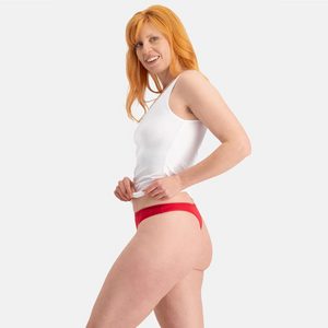3 pak Rød bambus G-streng trusse fra Bamboo Basics