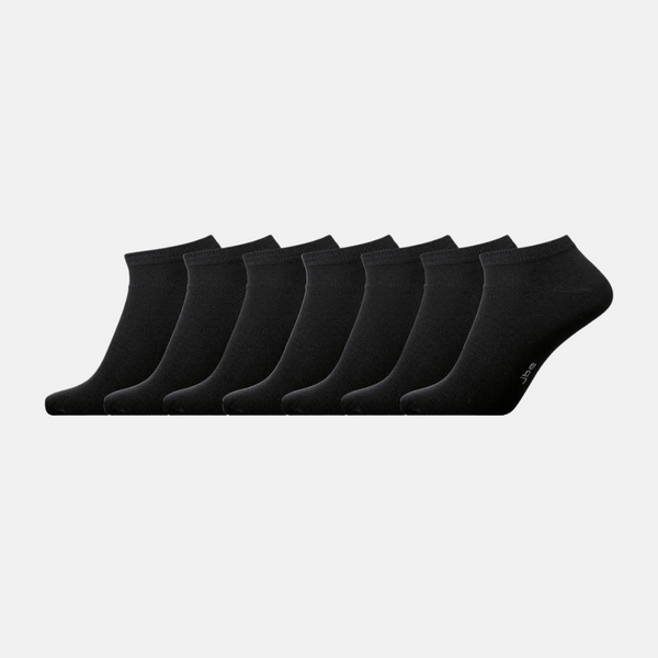 7 pack black bamboo ankle socks