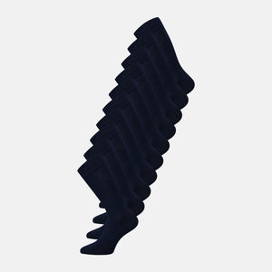 10 pak navy bambus strømper