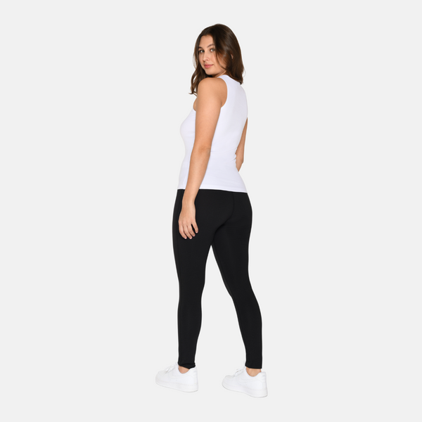 2-Pack Bamboo Ribbed Tank Top - White-nude