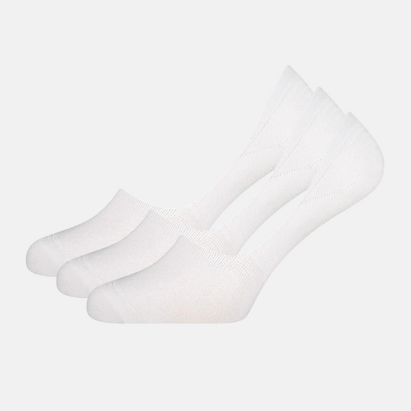 Mika Bamboo footies - White 3 pack