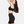 Black high-waisted bamboo training shorts 5