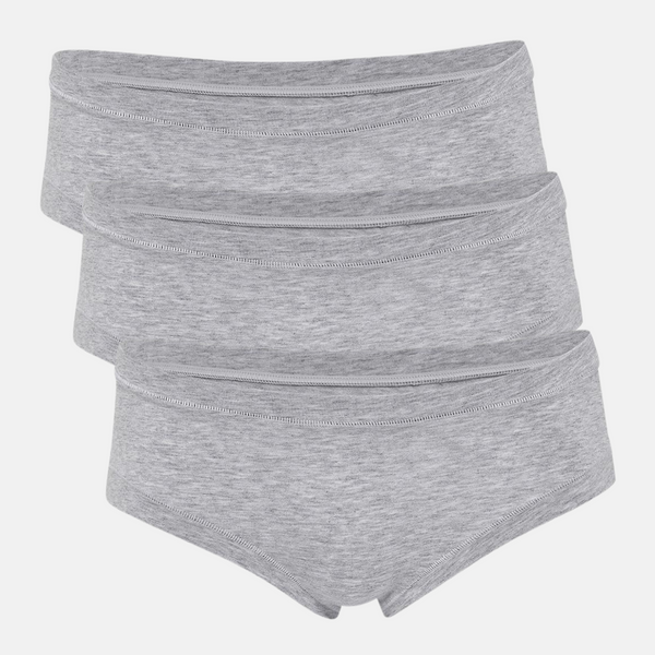 3 pack light grey bamboo hipster panties