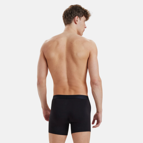 3 pairs of black bamboo long-leg briefs