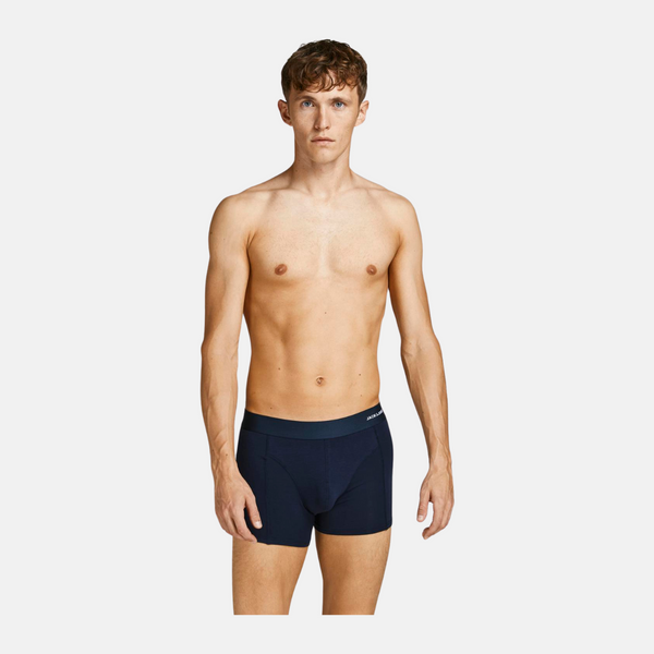 JACBASIC bamboo underpants 3 pack in red/navy/black