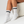 3 pairs of white bamboo tennis socks with black stripes
