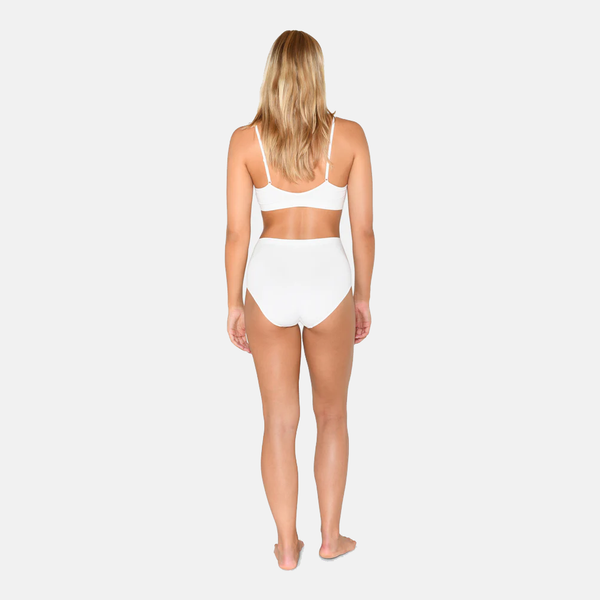 White bamboo maxi panties