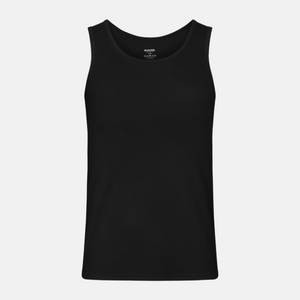 2 pak Sort rib bambus Tank Top fra Resteröds
