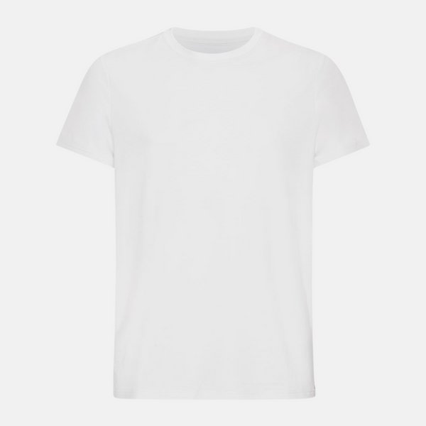 White crew neck bamboo T-shirt