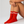 3 pairs of red bamboo tennis socks with white stripes