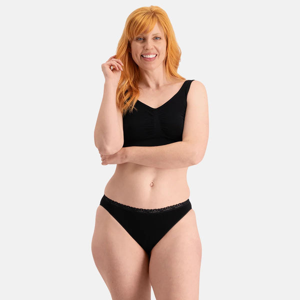 3 pack Black bamboo Tai panties