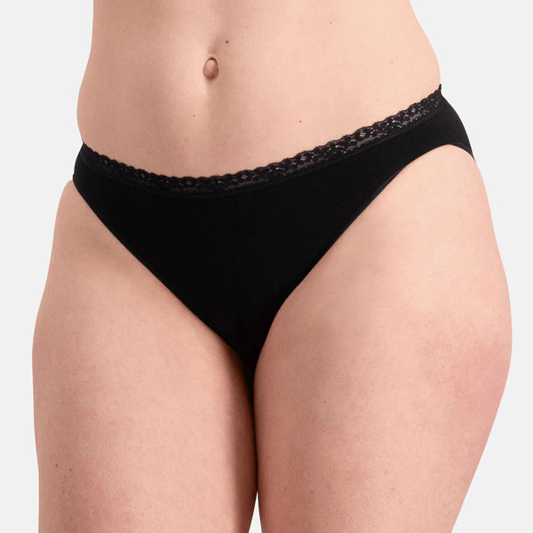 3 pack Black bamboo Tai panties