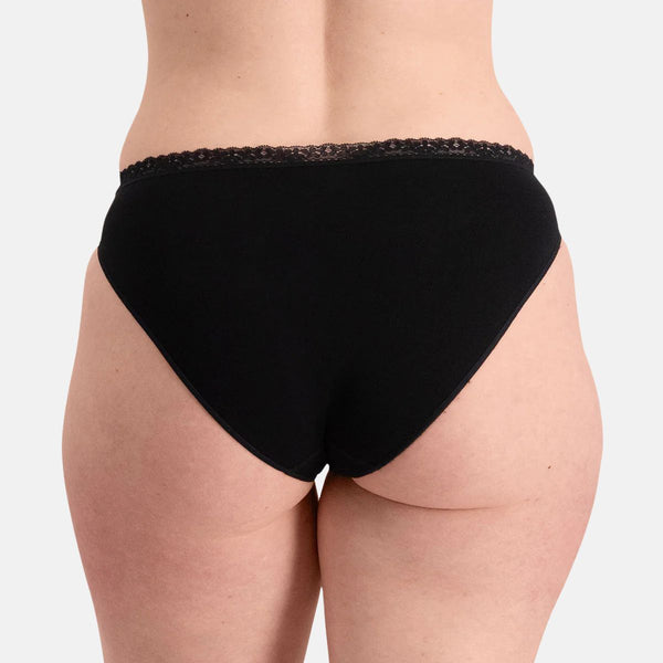 3 pack Black bamboo Tai panties