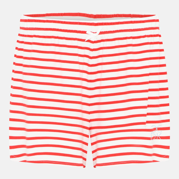 Kimmy bamboo night shorts - Red striped