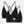 Black bamboo triangle bra with adjustable straps - 2 pack