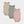 Izzy bamboo bodysuit - 3 pack - pink, green, beige