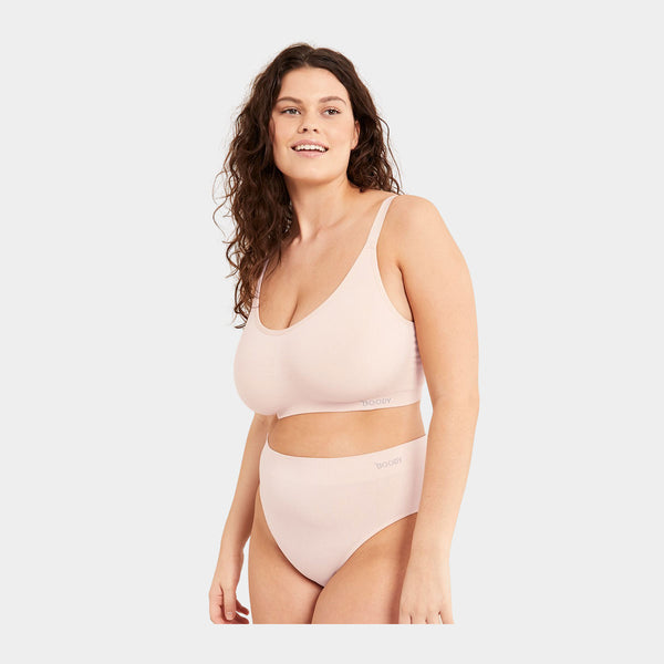Bamboo bra for large busts - rose nude