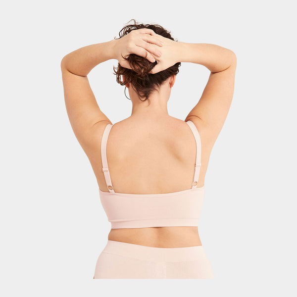 Bamboo bra for large busts - rose nude