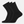 3 pairs of black bamboo tennis socks with long rib
