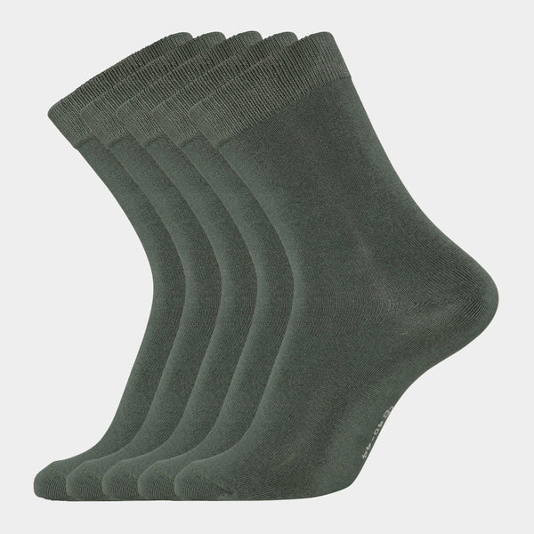 5 pairs of army green bamboo socks