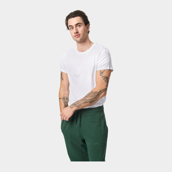 White crew neck bamboo T-shirt