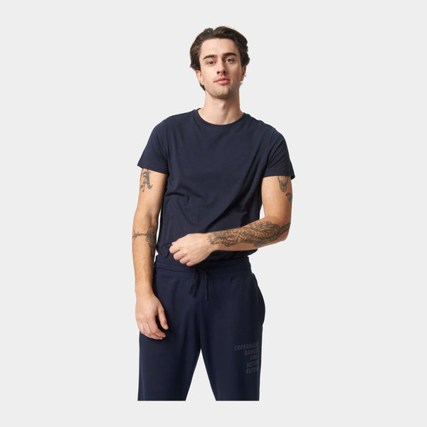Navy crew neck bamboo T-shirt