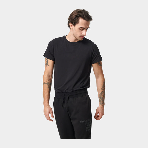 Black crew neck bamboo T-shirt