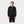 Black bamboo hoodie with zipper