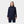 Navy bamboo hoodie with logo