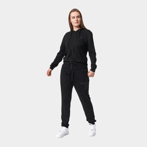 Sort bambus hoodie joggingsæt med lyn lås fra Copenhagen Bamboo