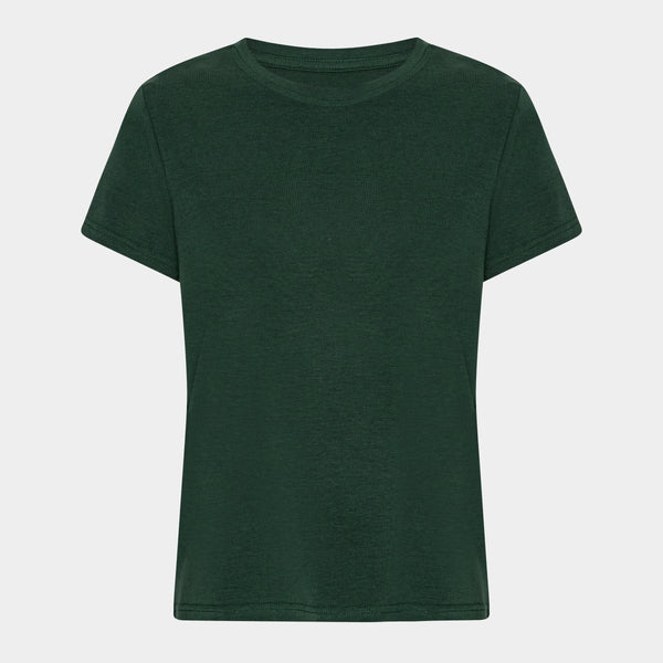 Green short-sleeved bamboo T-shirt