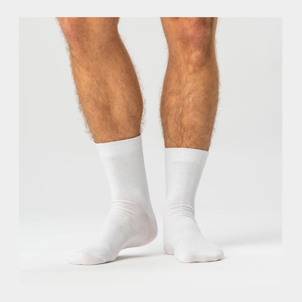 5 pairs of white bamboo socks (Low cut)