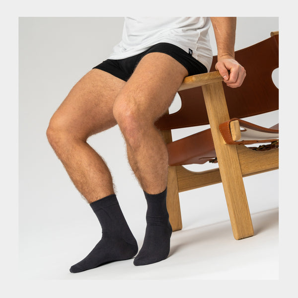 5 pairs of dark gray bamboo socks (Low cut)