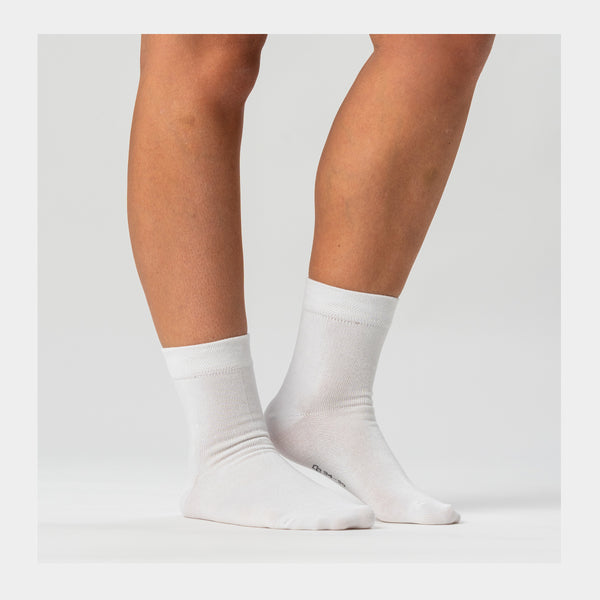 5 pairs of white bamboo socks (Low cut)