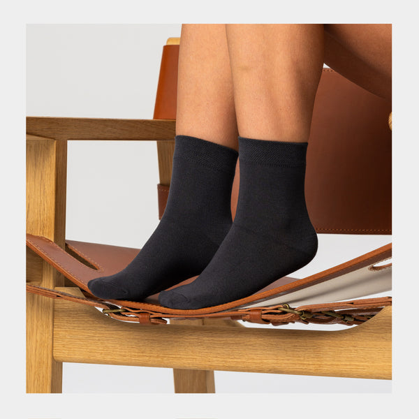5 pairs of dark gray bamboo socks (Low cut)