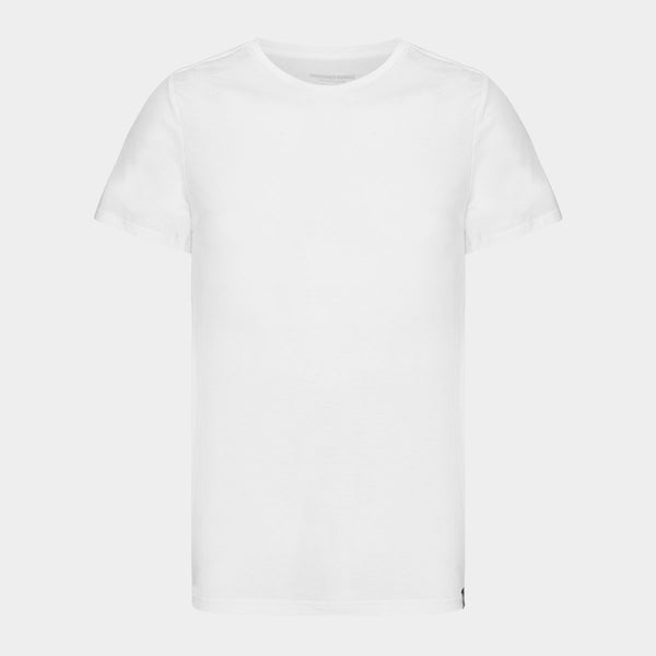 White slim fit crew neck bamboo T-shirts - 2 pack