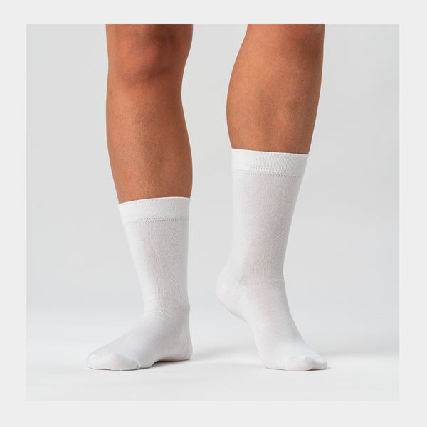 5 pairs of Bamboo Socks - White