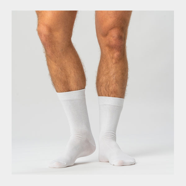 5 pairs of Bamboo Socks - White