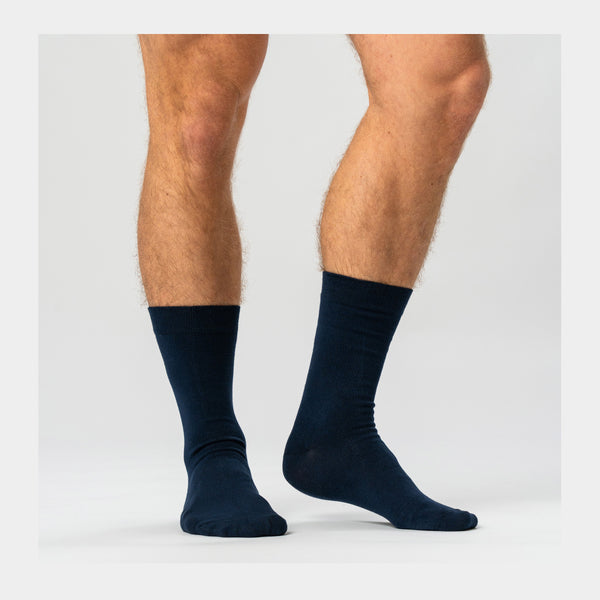5 pairs of navy bamboo socks