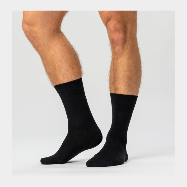 5 pairs of black bamboo socks
