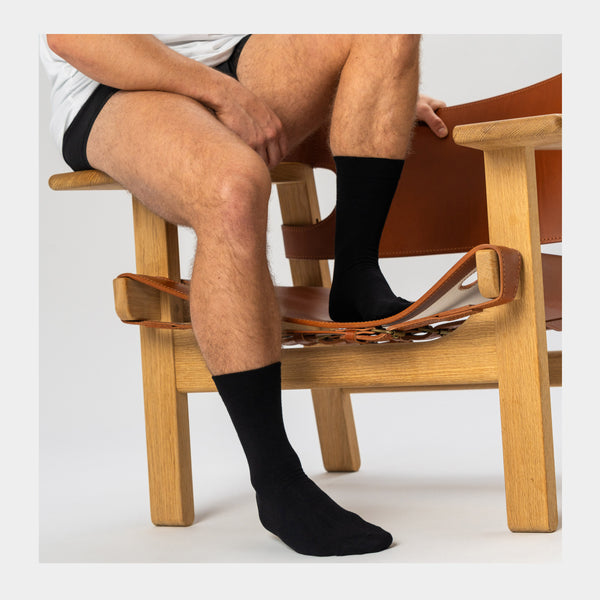 5 pairs of black bamboo socks
