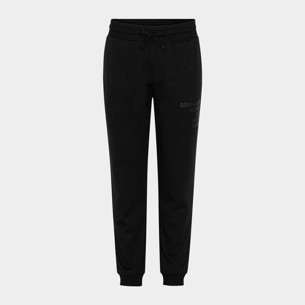 Black bamboo sweatpants with logo