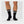3 pairs of black bamboo tennis socks with white stripes