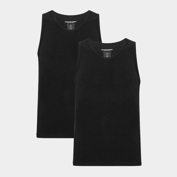 Black bamboo tank tops - 2 pack
