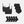 Bamboo Package - Bra & Maxi Panties & Stockings - Black
