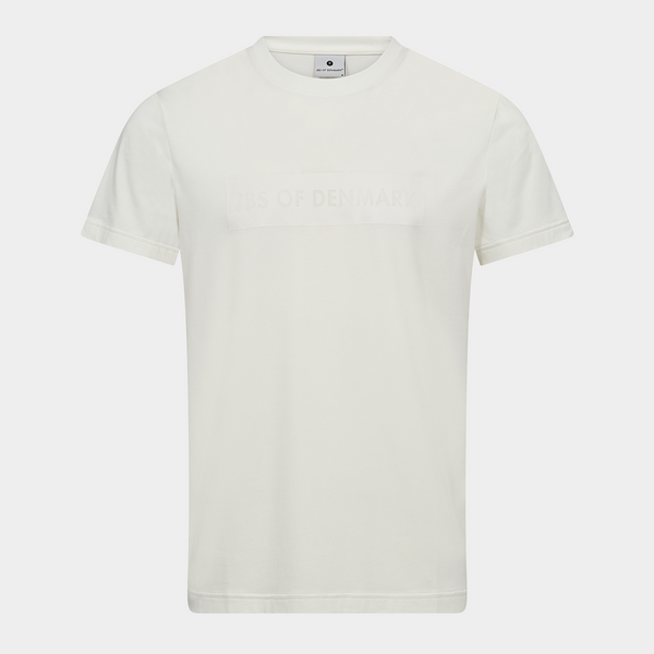 White bamboo T-shirt with logo