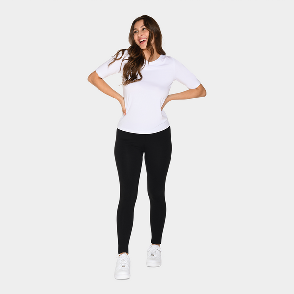White bamboo t-shirt slim fit