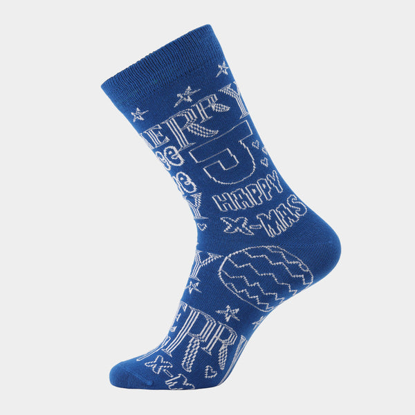 5 pairs of bamboo stockings - Christmas drawings