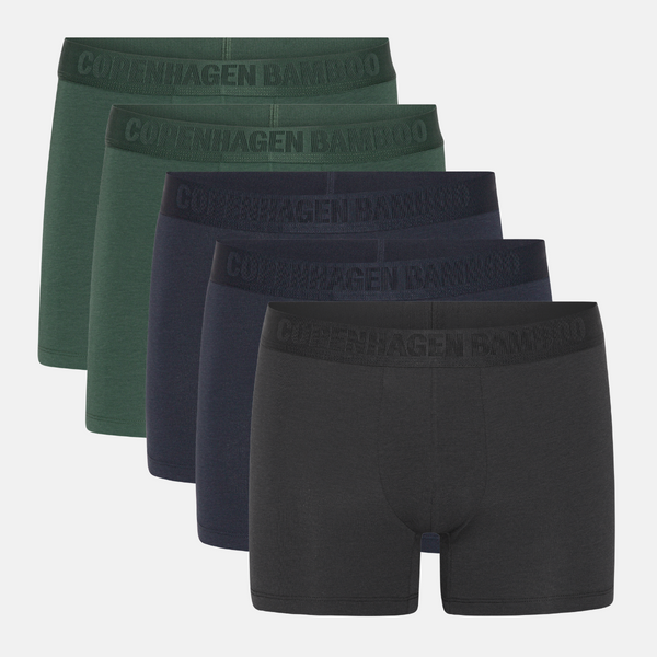 Bamboo underwear - 5 pack black-army-navy