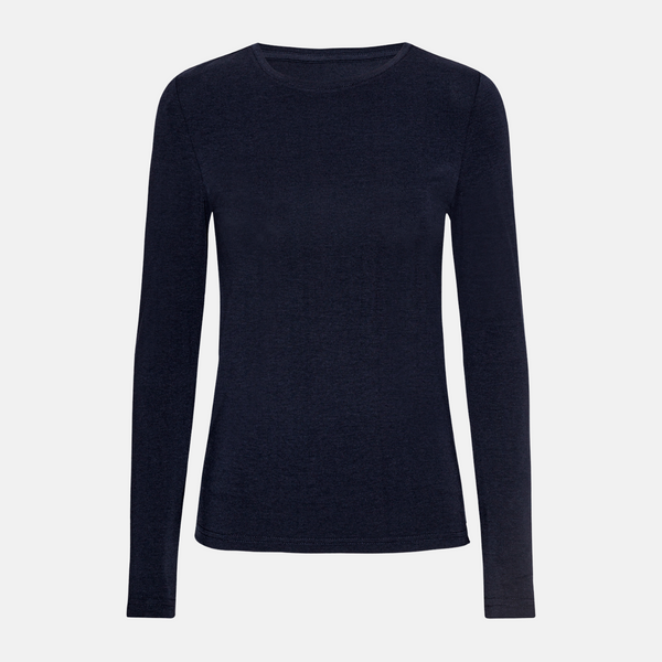 Navy long sleeve bamboo T-shirt